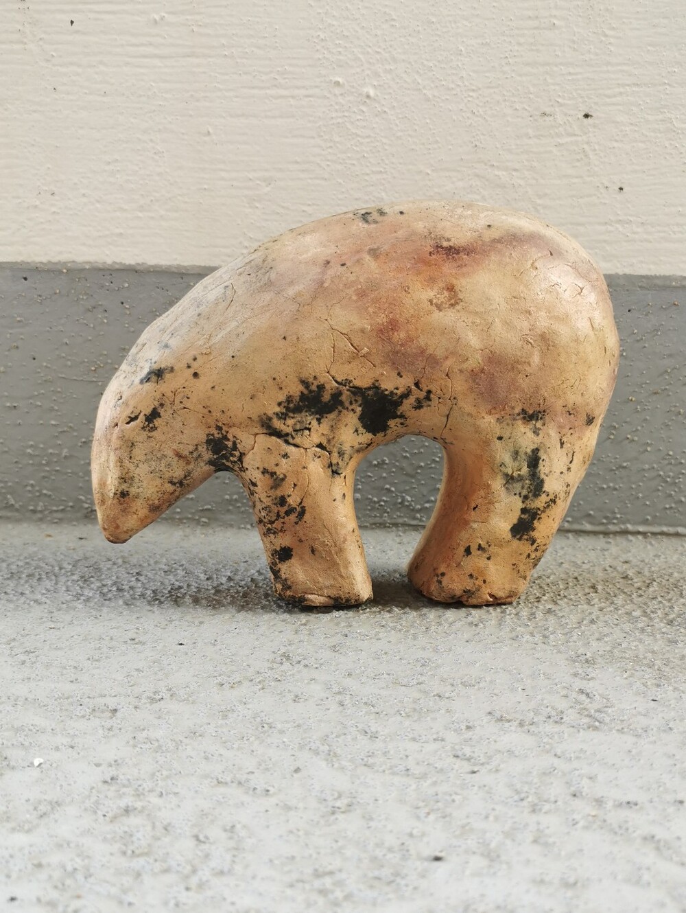 Vintage Navajo Style Clay-Ceramic Bear Sculpture | Southwestern Decor